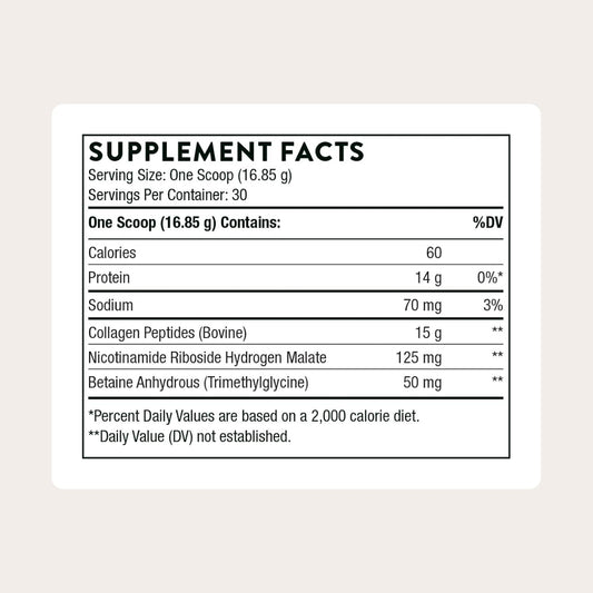 THORNE - Collagen Fit - Grass-Fed Collagen Peptides with Nicotinamide Riboside - Supports Joints, Muscles, Bones & Skin* - NAD Supplement - NSF Certified for Sport - Gluten & Dairy-Free - 30 Servings