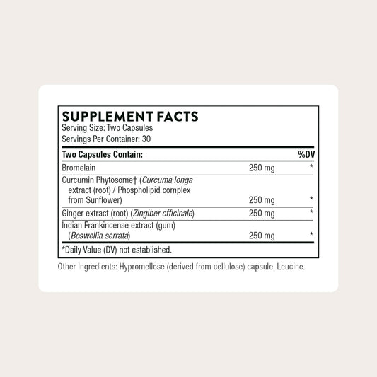 THORNE - Phytoprofen - Supports Healthy Cytokine Balance* - Botanical Blend of Ginger, Boswellia, Ginger Extract & Curcumin - Third-Party Certified - Gluten, Dairy & Soy-Free - 60 Capsules