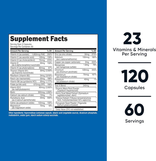 Nutricost Multivitamin for Men 120 Capsules - Vitamins and Minerals for The Healthy Man