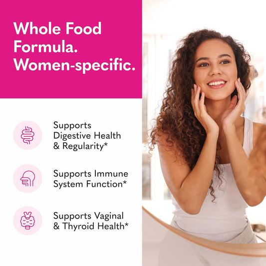 Garden of Life Raw Probiotics Women - 32 Strains - Dietary Supplement for Immune, Digestive & Vaginal Health Support - Aids Female Health - 90 Vegetarian Capsules