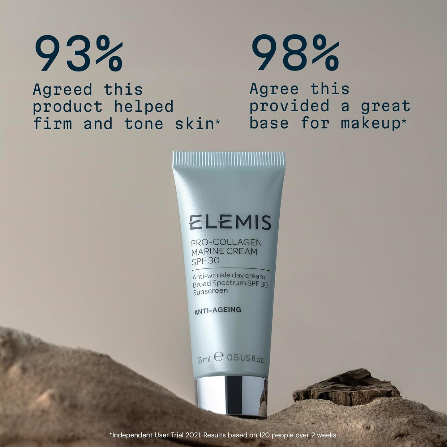 ELEMIS Pro-Collagen Marine Cream SPF 30, Lightweight Anti-Wrinkle Daily Facial Moisturizer & Sunscreen for Face, Pro-Collagen Skin Care to Firm & Hydrate, Anti-Aging Face Lotion for Women