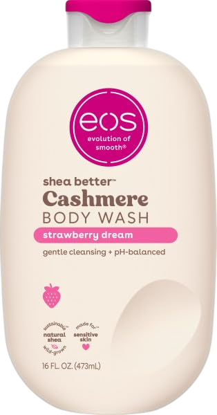 eos Cashmere Body Wash – Vanilla/Strawberry/Pink Champagne/Coconut Water/Creme De Pistachio/Fresh & Cozy Cashmere, Moisturizing Body Wash 16 Oz
