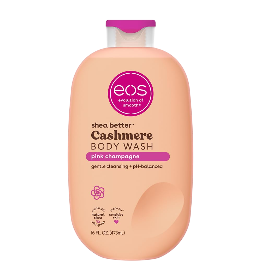 eos Cashmere Body Wash – Vanilla/Strawberry/Pink Champagne/Coconut Water/Creme De Pistachio/Fresh & Cozy Cashmere, Moisturizing Body Wash 16 Oz