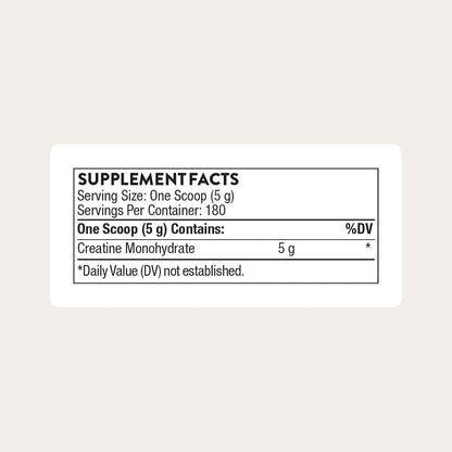 THORNE Creatine - Micronized Creatine Monohydrate Powder - Support for Muscles & Cognitive Function* - for Women & Men - Unflavored - NSF Certified for Sport - 5 g per Serving - 30 Servings