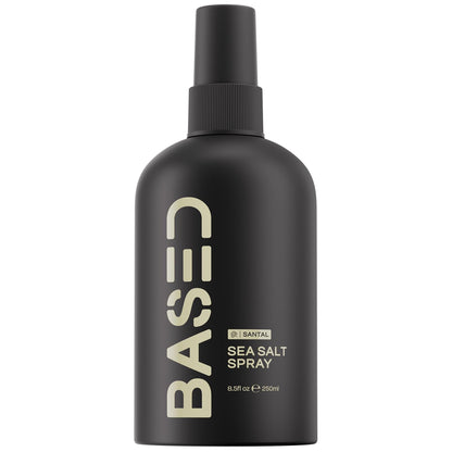 BASED Sea Salt Spray, Natural Finish Sea Salt Spray for Hair, Volume & Texture, Infused with Kelp & Vitamin B5, Light & Non-Greasy, Paraben Free, No Drying Alcohols, 8.5 oz (Pack of 1/2/3))