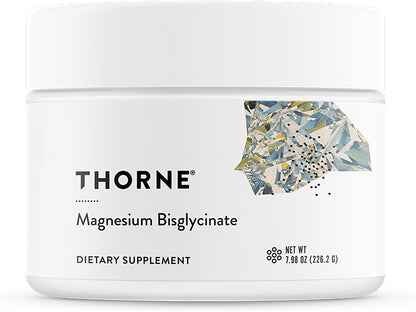 THORNE - Magnesium Bisglycinate - Powdered Magnesium Formula - Supports Restful Sleep, Muscle Relaxation, Heart Health & Metabolism* - NSF Certified for Sport - Gluten, Dairy & Soy-Free - 30 Servings
