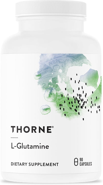 THORNE - L-Glutamine - Amino Acid Supplement for Immune System & GI Health - Promotes Post-Exercise Muscle Cell Repair* - Third-Party Certified - Gluten, Dairy & Soy-Free - 90 Capsules