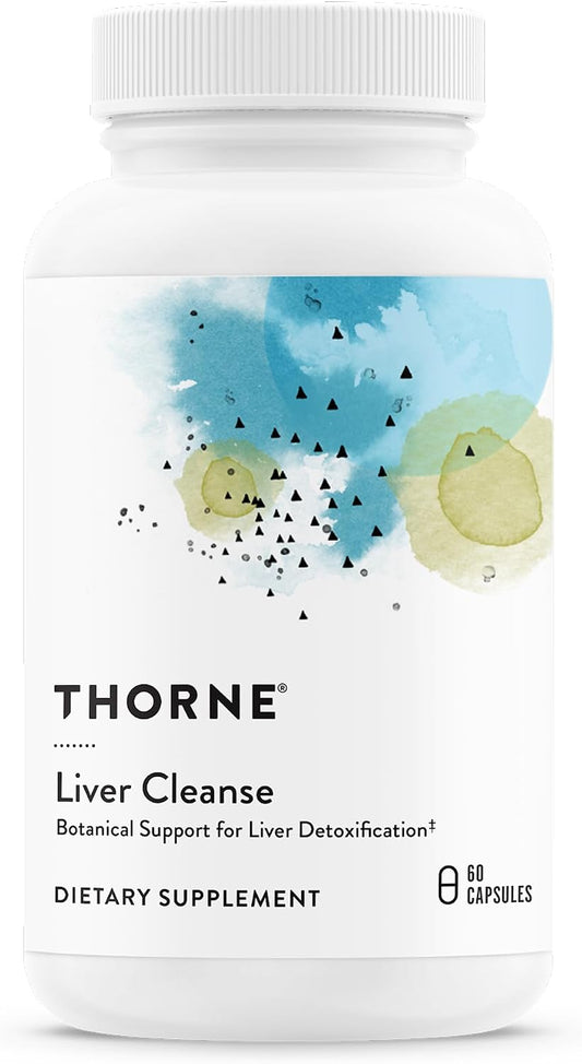 THORNE - Liver Cleanse - Milk Thistle & Berberine Supplement with Burdock & Chicory Extracts - Herbal Blend Supports the Liver’s Natural Detoxification Function* - Third-Party Certified - 60 Capsules