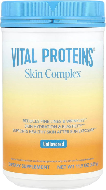 Vital Proteins Collagen Peptides for Women, 20g Hydrolyzed Collagen with Vitamin C, Hyaluronic Acid, Verisol & Holimel, Unflavored Powder, 11.9 oz