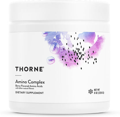 THORNE - Amino Complex - Clinically-Validated EAA and BCAA Powder for Pre or Post-Workout - Promotes Lean Muscle Mass & Exercise Recovery* - Lemon - NSF Certified for Sport - Dairy-Free - 30 Servings