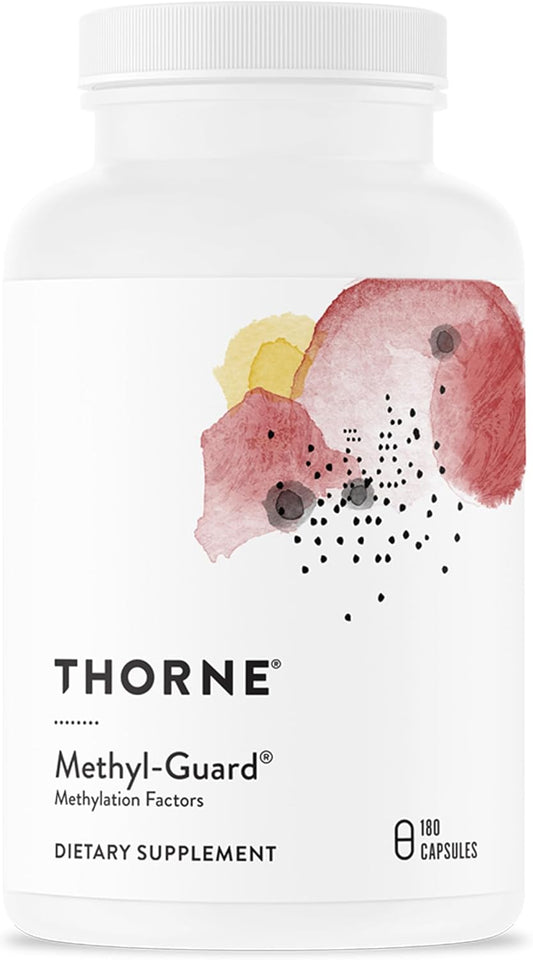 THORNE - Methyl-Guard - Supports Methylation for Healthy Heart, Blood Vessels, Brain & Bones* - Vitamins B6 & B12, Folate (5-MTHF) & Betaine - Gluten, Dairy & Soy-Free - 180 Capsules