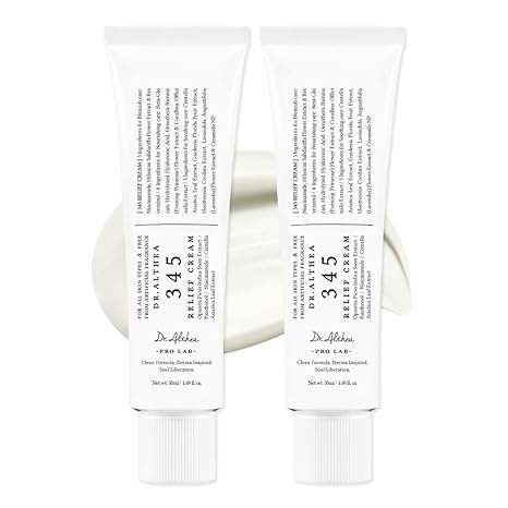 Dr.Althea 345 Relief Cream | Daily Face Moisturizer for Soothing Recovery and Blemish Care with PDRN & Niacinamide | Korean Vegan Skin Care for All Skin Types,