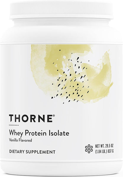 THORNE - Whey Protein Isolate - Balanced Amino Acids Profile with BCAAs - 21 Grams of Easy to Digest Whey Protein Powder - NSF Certified for Sport - Chocolate - Gluten & Soy-Free - 14 Packets