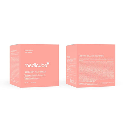 Medicube Collagen Jelly Cream- Niacinamide & Freeze-Dried Hydrolyzed Collagen - Boosts skin's barrier hydration and gives 24h Glow & Lifted Look - Korean skincare (1.69 Oz & 3.71 Oz)