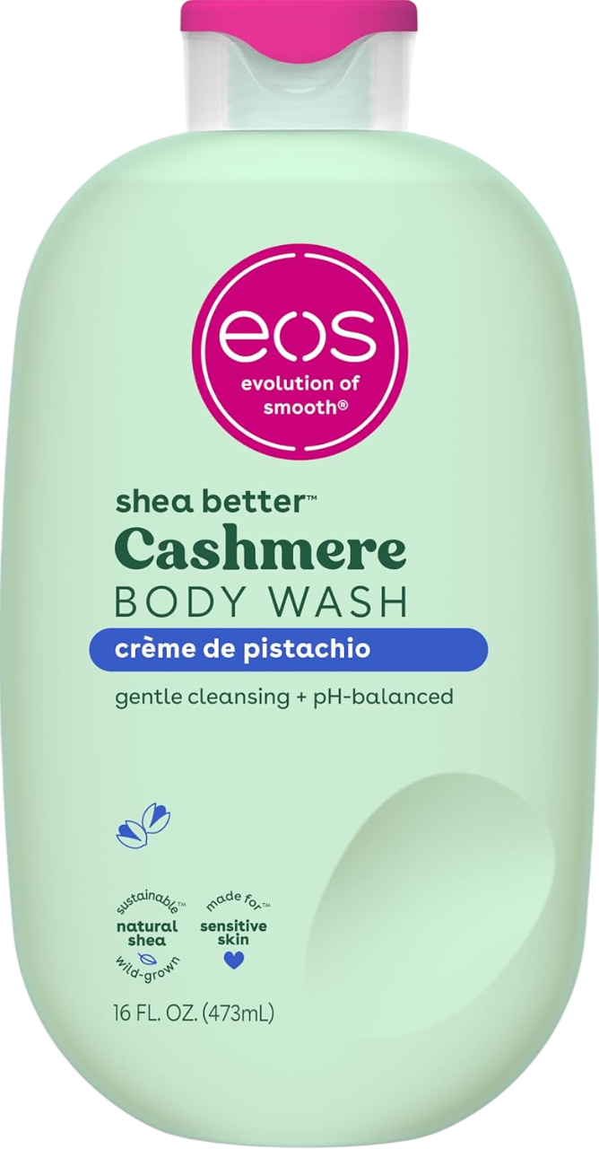 eos Cashmere Body Wash – Vanilla/Strawberry/Pink Champagne/Coconut Water/Creme De Pistachio/Fresh & Cozy Cashmere, Moisturizing Body Wash 16 Oz