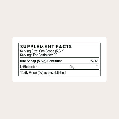 THORNE - L-Glutamine Powder - Amino Acid Supplement for Immune System & GI Health - Promotes Post-Exercise Muscle Cell Repair* - NSF Certified for Sport - Gluten, Dairy & Soy-Free - 90 Servings