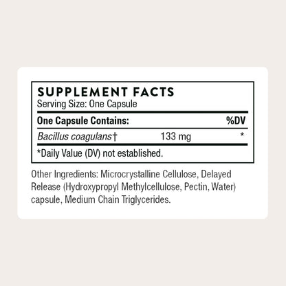 THORNE - Bacillus Coagulans Probiotic - Shelf Stable Probiotic Supplement to Promote GI Health* - 60 Capsules