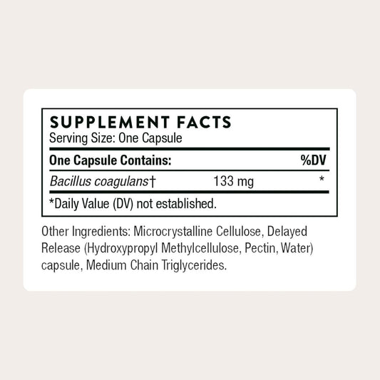 THORNE - Bacillus Coagulans Probiotic - Shelf Stable Probiotic Supplement to Promote GI Health* - 60 Capsules