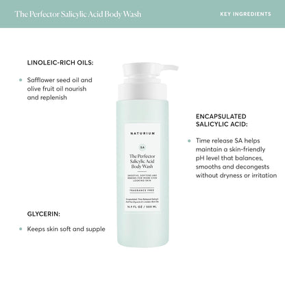 Naturium The Perfector/Booster/Brightener/Energizer/Glow Getter/Multi Vitamin Body Wash, Gentle & Smoothing Cleanser - 16.9 Fl Oz