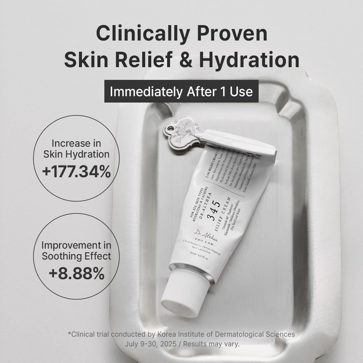 Dr.Althea 345 Relief Cream | Daily Face Moisturizer for Soothing Recovery and Blemish Care with PDRN & Niacinamide | Korean Vegan Skin Care for All Skin Types,