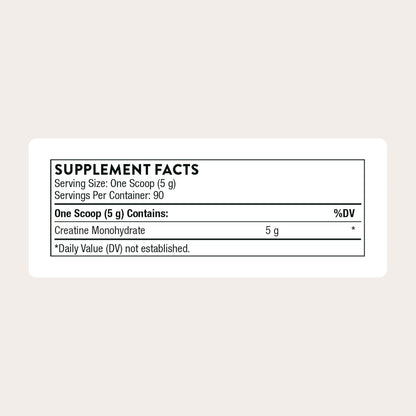 THORNE Creatine - Micronized Creatine Monohydrate Powder - Support for Muscles & Cognitive Function* - for Women & Men - Unflavored - NSF Certified for Sport - 5 g per Serving - 30 Servings