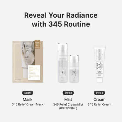 Dr.Althea 345 Relief Cream | Daily Face Moisturizer for Soothing Recovery and Blemish Care with PDRN & Niacinamide | Korean Vegan Skin Care for All Skin Types,