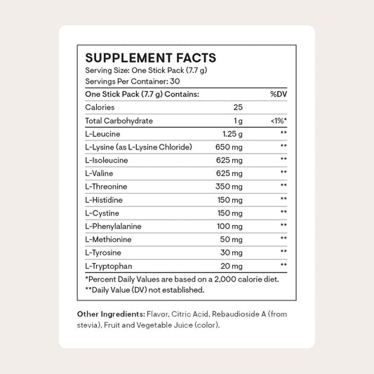 THORNE - Amino Complex - Clinically-Validated EAA and BCAA Powder for Pre or Post-Workout - Promotes Lean Muscle Mass & Exercise Recovery* - Berry - NSF Certified for Sport - Dairy-Free - 30 Servings