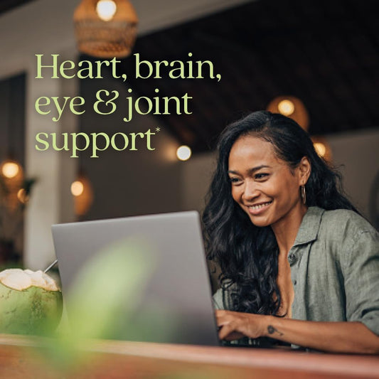 New Chapter Vegan DHA, EPA, and DPA Supplement- Vegan Omega-3 Complex for Heart, Brain, Eye & Joint Support - 30 Softgels