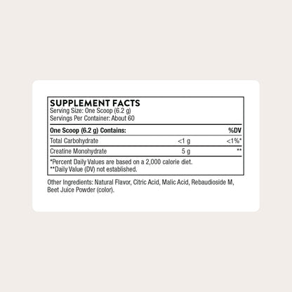 THORNE Creatine - Micronized Creatine Monohydrate Powder - Support for Muscles & Cognitive Function* - for Women & Men - Pineapple Orange - NSF Certified for Sport - 5 g per Serving - 60 Servings