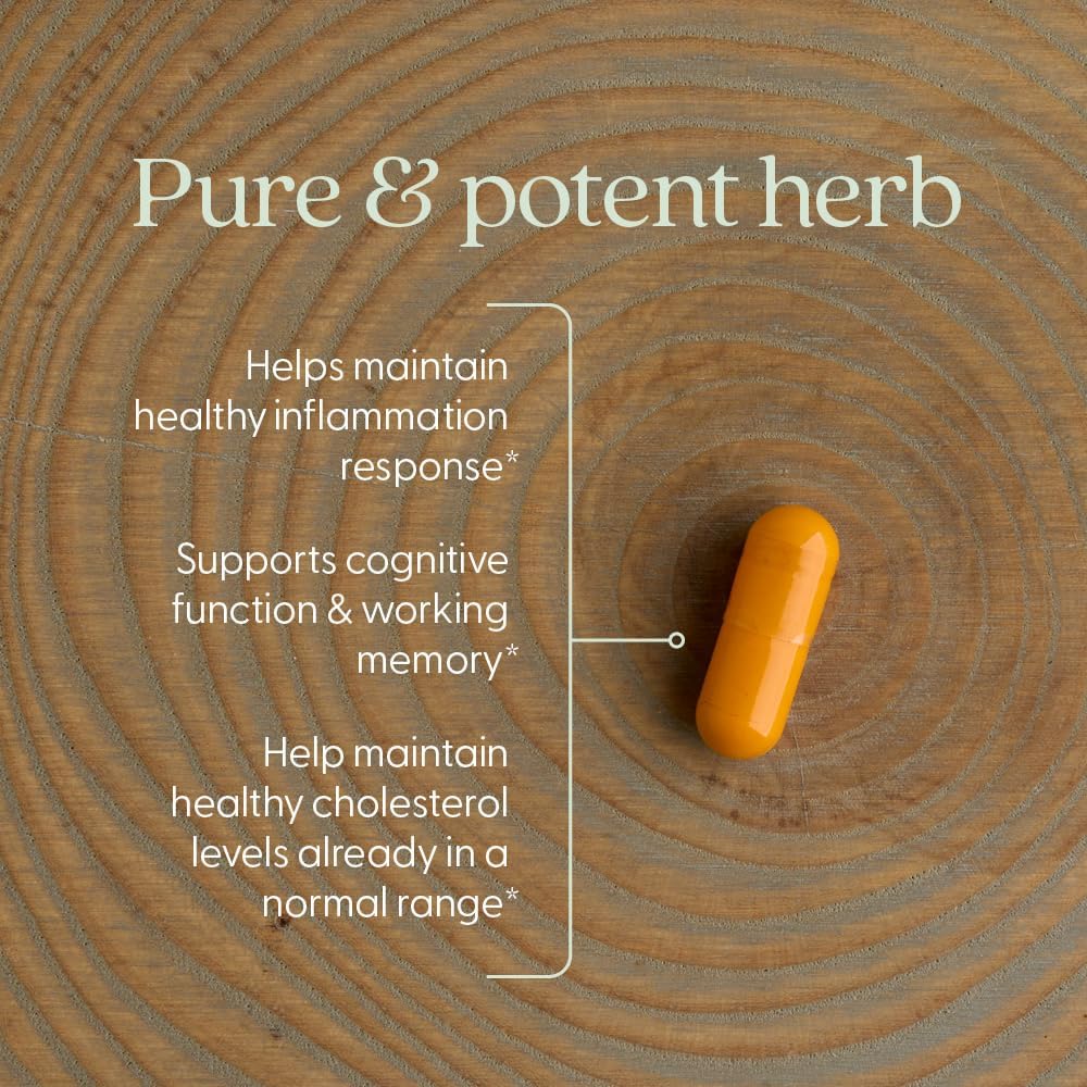 New Chapter Turmeric Supplement, One Daily, Heart, Brain & Healthy Inflammation Support, Supercritical Turmeric Curcumin Means No Black Pepper Needed, Non-GMO, Gluten Free – 60 Count (2 Month Supply)