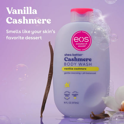 eos Cashmere Body Wash – Vanilla/Strawberry/Pink Champagne/Coconut Water/Creme De Pistachio/Fresh & Cozy Cashmere, Moisturizing Body Wash 16 Oz