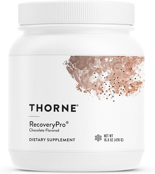 THORNE - RecoveryPro - Whey Protein Powder with Magnesium, GABA & L-Tryptophan - Supports Restful Sleep, Stress Management & Muscle Recovery* - NSF Certified for Sport - Gluten-Free - 12 Servings