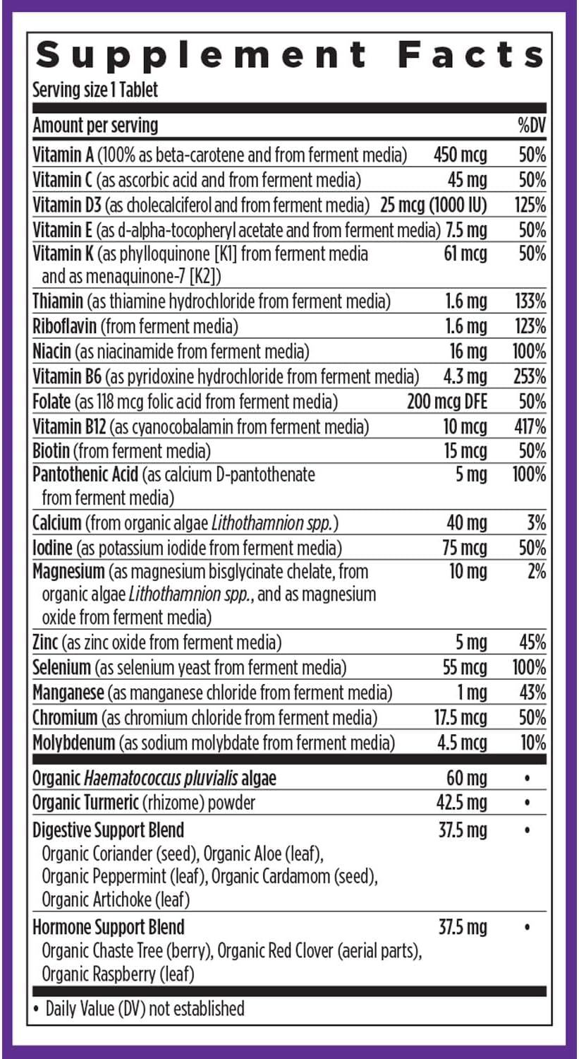 New Chapter Iron Supplement, Whole-Food Fermented Iron Complex Made with Organic Vegetables & Herbs + One Daily Non-Constipating Dose- 60ct, 2 Month Supply