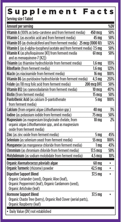New Chapter Iron Supplement, Whole-Food Fermented Iron Complex Made with Organic Vegetables & Herbs + One Daily Non-Constipating Dose- 60ct, 2 Month Supply
