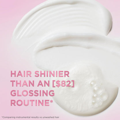 L'Oreal Paris Glossing Sulfate Free Conditioner with Glycolic Acid, Hair Care for Lasting Shine and Smoothness for Dull, Dry Hair, EverPure, 6.8 Fl Oz