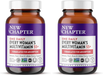 New Chapter Iron Supplement, Whole-Food Fermented Iron Complex Made with Organic Vegetables & Herbs + One Daily Non-Constipating Dose- 60ct, 2 Month Supply