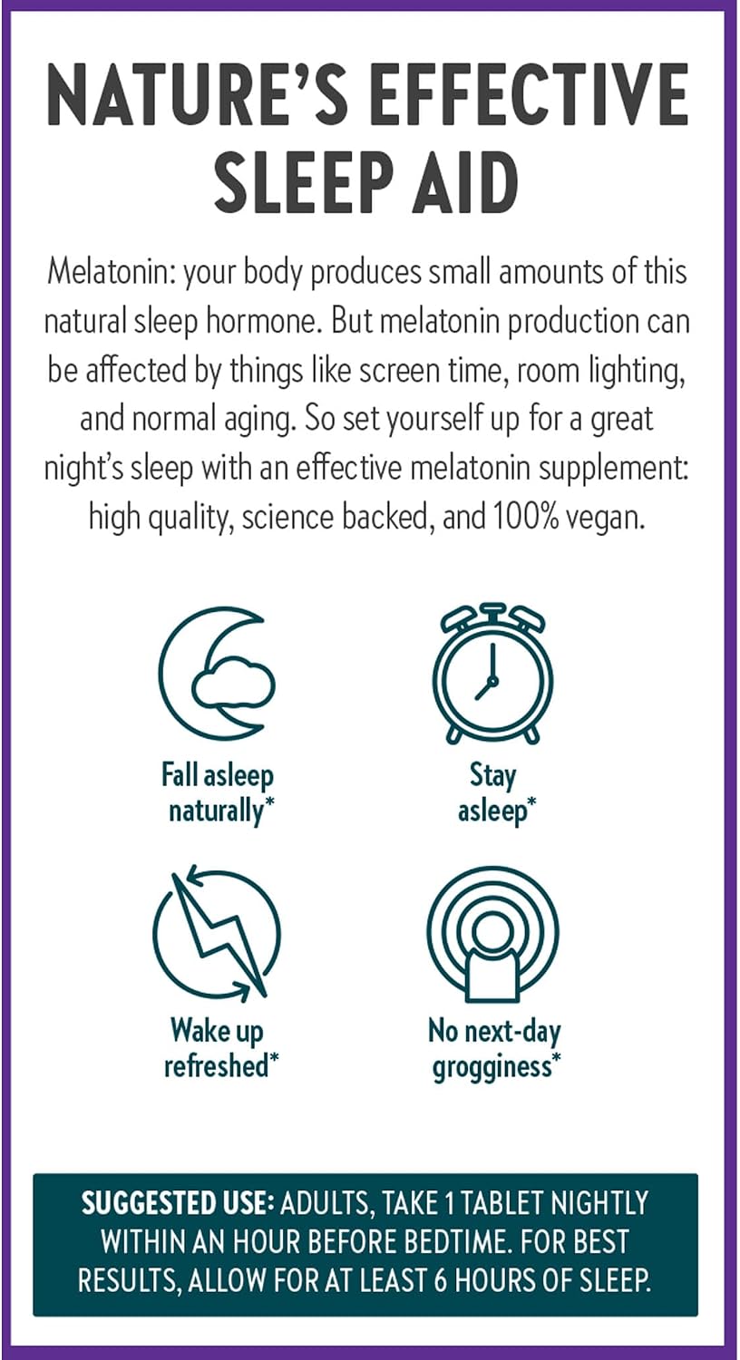 New Chapter Plant Melatonin 2mg - Sleep Aid for Adults with No Next-Day Grogginess, Nature-Inspired Sleep Formula Made with Melatonin from Tomato + Tart Cherry & Ashwagandha – Non-GMO, 30ct