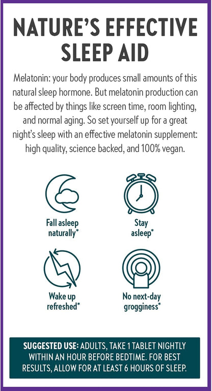New Chapter Plant Melatonin 2mg - Sleep Aid for Adults with No Next-Day Grogginess, Nature-Inspired Sleep Formula Made with Melatonin from Tomato + Tart Cherry & Ashwagandha – Non-GMO, 30ct