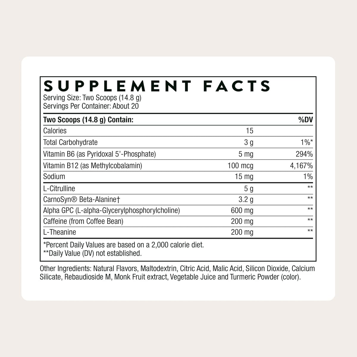 THORNE - Advanced Pre-Workout - Pre-Workout Powder Supplement with Amino Acids, Naturally Derived Caffeine, Alpha GPC & Beta-Alanine - Rainbow Sherbet - NSF Certified for Sport - 20 Servings