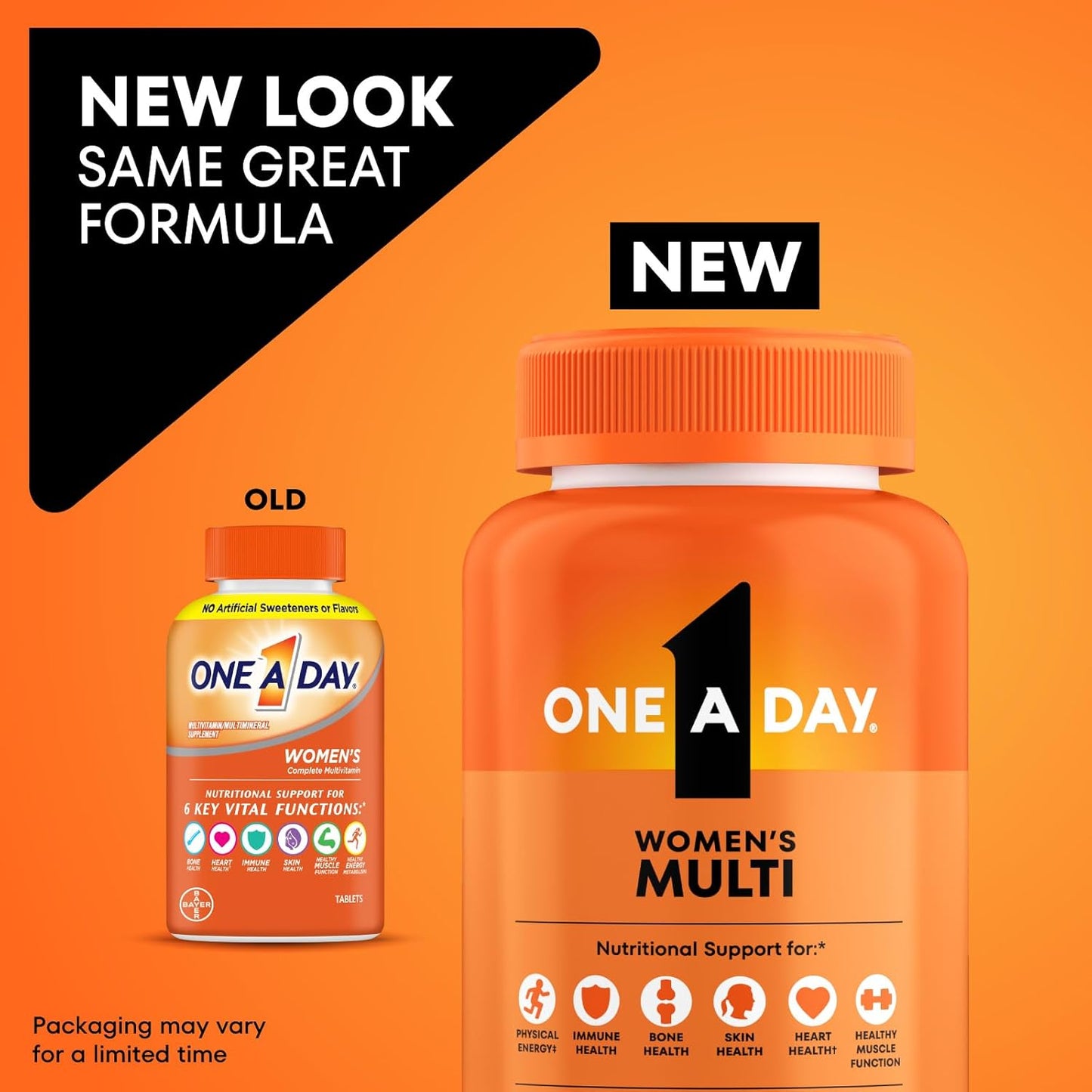 One A Day Multivitamin for Women- Daily Vitamins for Woman with Biotin, Calcium, Folic Acid, Iron & Zinc, Complete Women’s Vitamins, 200 Ct