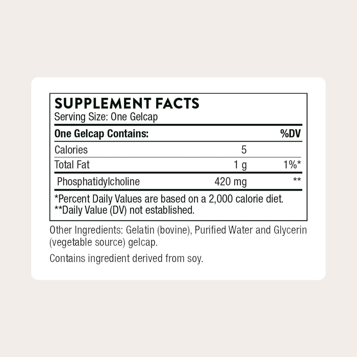 THORNE - Phosphatidyl Choline - Phospholipid Complex for Liver Support, Cholesterol Metabolism & Healthy Bile* - Third-Party Certified - Gluten & Dairy-Free - 60 Softgels