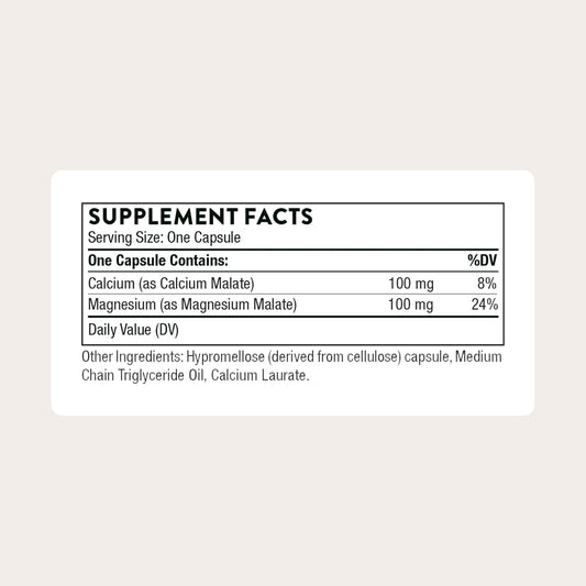 THORNE - Calcium-Magnesium Malate - Optimally Absorbed Magnesium & Calcium Mineral Supplement - Supports Bone, Muscle, Lung & Heart Health* - Third-Party Certified - Dairy & Gluten-Free - 240 Capsules