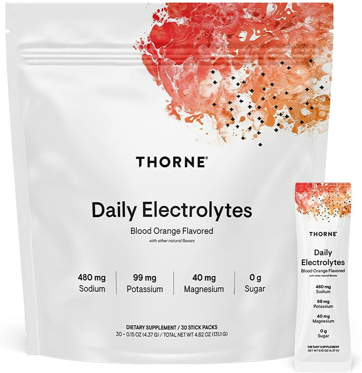 THORNE - Daily Electrolytes - Zero Sugar & Low-Calorie Electrolyte Powder Drink Mix - Flavors Derived from Natural Sources - NSF Certified for Sport - Variety - 30 Stick Packs