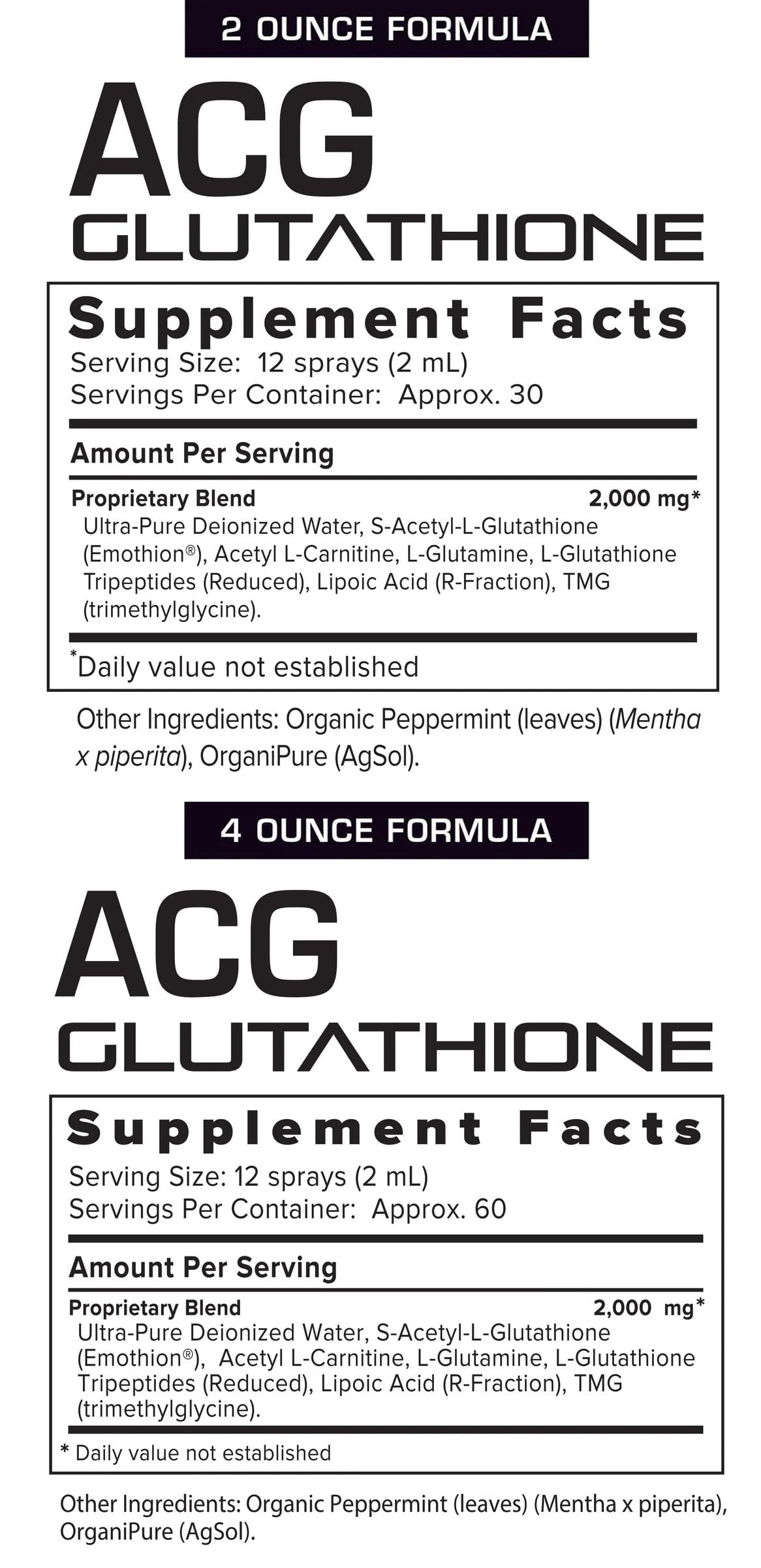 Results RNA - ACG Glutathione Extra Strength Immune Boost – Powerful Antioxidant & Immune Boost Formula in a Great Tasting Spray. Recommended by Doctors Worldwide ( 2 &4 Oz )