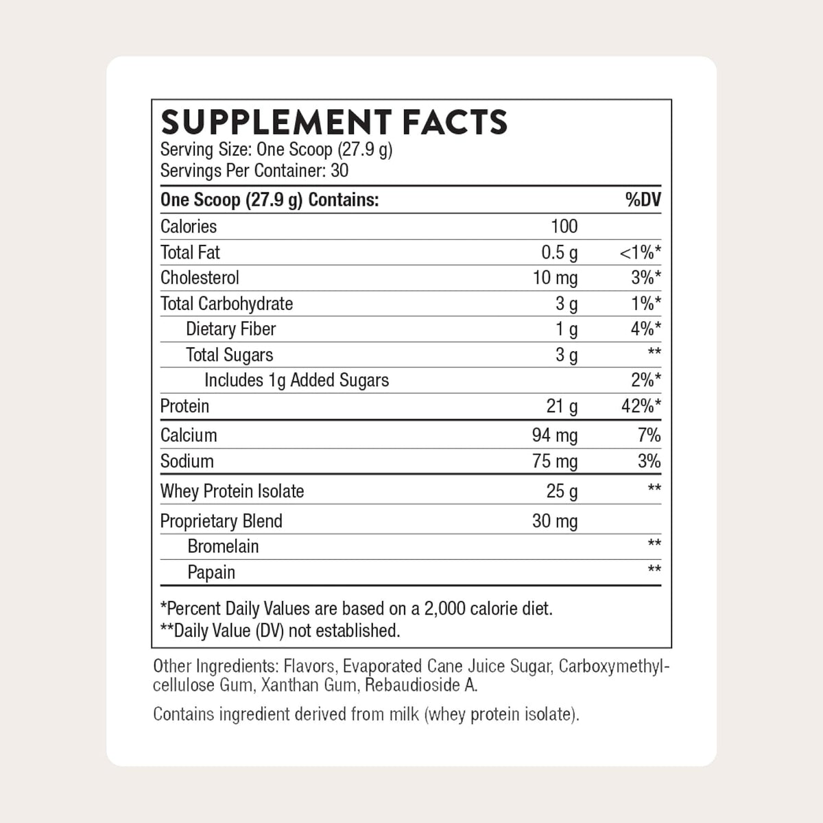 THORNE - Whey Protein Isolate - Balanced Amino Acids Profile with BCAAs - 21 Grams of Easy to Digest Whey Protein Powder - NSF Certified for Sport - Vanilla - Gluten & Soy-Free - 14 Packets