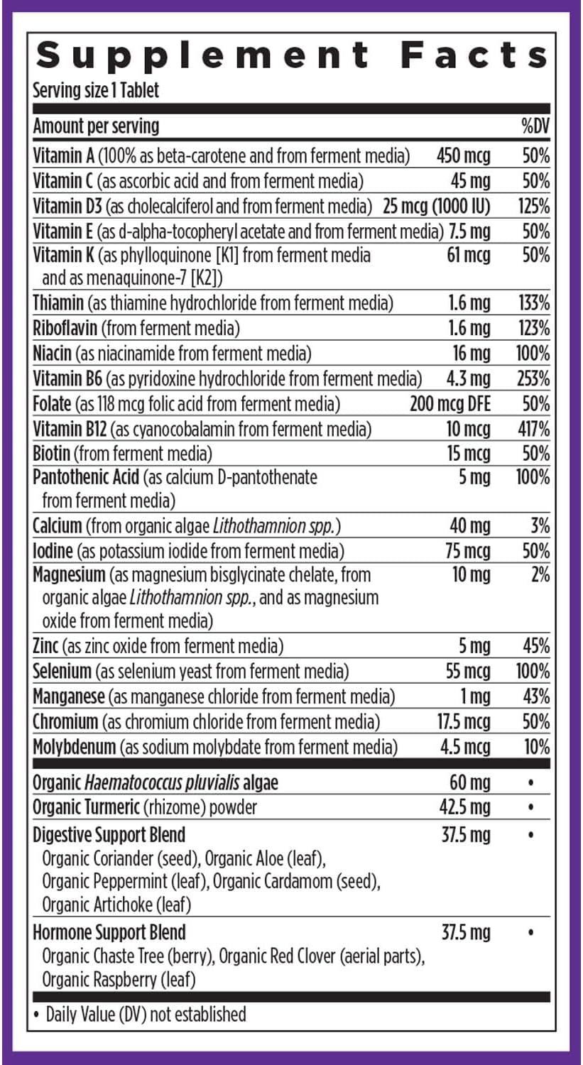 New Chapter Iron Supplement, Whole-Food Fermented Iron Complex Made with Organic Vegetables & Herbs + One Daily Non-Constipating Dose- 60ct, 2 Month Supply