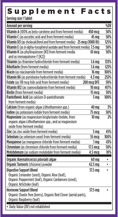 New Chapter Iron Supplement, Whole-Food Fermented Iron Complex Made with Organic Vegetables & Herbs + One Daily Non-Constipating Dose- 60ct, 2 Month Supply