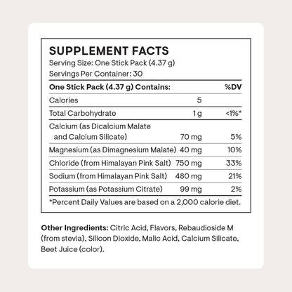 THORNE - Daily Electrolytes - Zero Sugar & Low-Calorie Electrolyte Powder Drink Mix - Flavors Derived from Natural Sources - NSF Certified for Sport - Watermelon - 30 Stick Packs