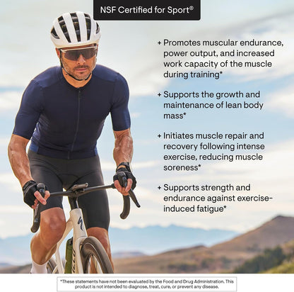 THORNE - Creatine + BCAAs - Micronized Creatine Monohydrate + BCAA Powder - Support for Muscles, Exercise Endurance & Recovery* - for Women & Men - Peach Mango - NSF Certified for Sport - 30 Servings