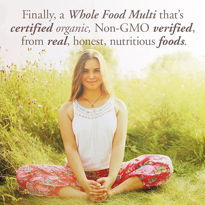 Garden of Life Organics Multivitamin for Women - Women's Once Daily Multi - Whole Food Multi with Iron, Biotin, Vegan Organic Womens Multivitamin for Health, Energy Hair Skin and Nails